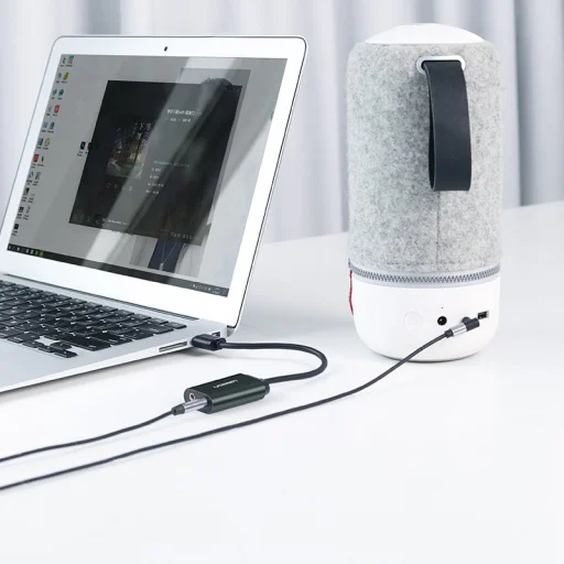 Ugreen USB 2.0 - 3.5mm mini jack külső hangkártya, adapter fehér (US205 30143) - 27