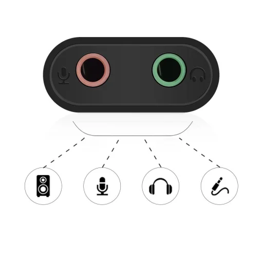 Ugreen USB 2.0 - 3.5mm mini jack külső hangkártya, adapter fehér (US205 30143) - 6