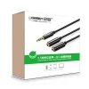 UGREEN 3.5mm audio és mikrofon jel elosztó adapter 20Cm fekete (AV141 30620) thumbnail
