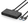 Ugreen 4xUSB 3.2 Gen 1 HUB elosztó, kapcsolóval fekete (US216 30768) thumbnail