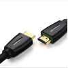 Ugreen High End HDMI 2.0 nylon fonatos kábel 4K 60Hz 3D 18Gbps HDR ARC Ethernet (HEC) 48bit 1.5m fekete (HD118 40409) thumbnail