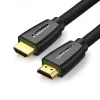Ugreen High End HDMI 2.0 nylon fonatos kábel 4K 60Hz 3D 18Gbps HDR ARC Ethernet (HEC) 48bit 1.5m fekete (HD118 40409) thumbnail