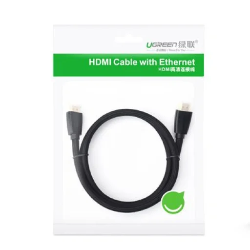 Ugreen High End HDMI 2.0 nylon fonatos kábel 4K 60Hz 3D 18Gbps HDR ARC Ethernet (HEC) 48bit 1.5m fekete (HD118 40409) - 12