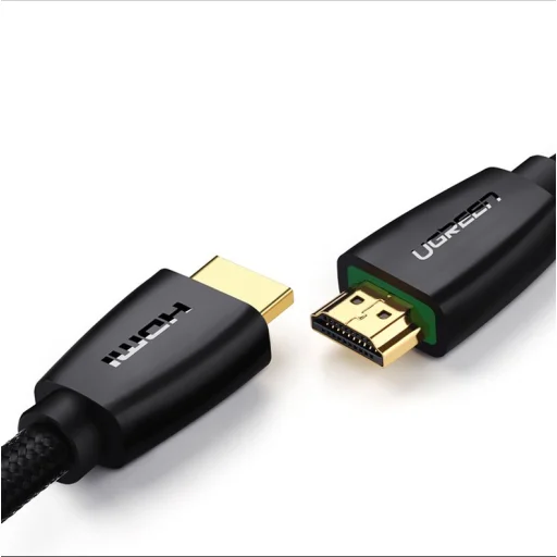 Ugreen High End HDMI 2.0 nylon fonatos kábel 4K 60Hz 3D 18Gbps HDR ARC Ethernet (HEC) 48bit 1.5m fekete (HD118 40409) - 5