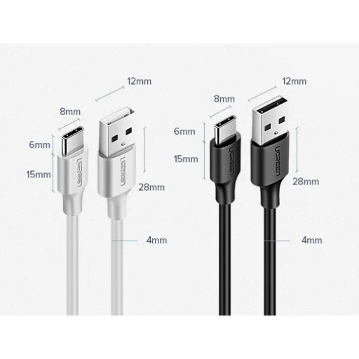 Ugreen USB - USB Type-C kábel 480Mbps 3A kábel 1.5m fekete (US287 60117) - 9