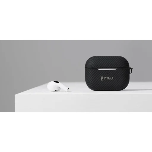 PITAKA Air Pal Mini 600D tok AirPods Pro 1/2 fekete - 2