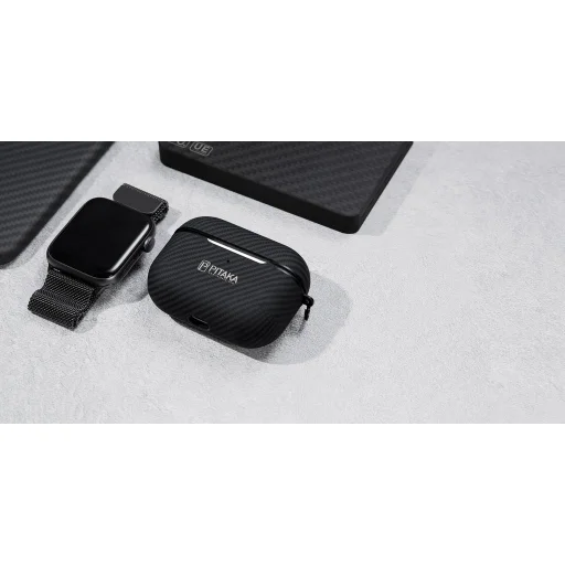 PITAKA Air Pal Mini 600D tok AirPods Pro 1/2 fekete - 3
