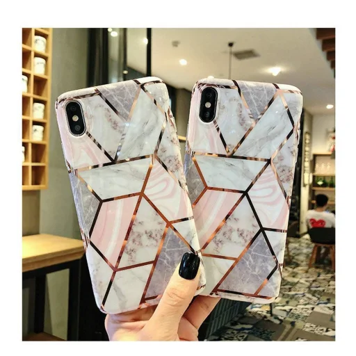 Tech-Protect Marble tok Samsung A72 pink - 3