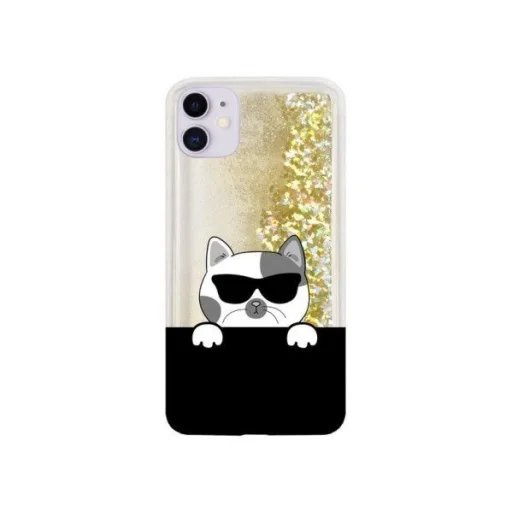 CaseGadget Liquid Cat tok iPhone 11 arany - 1