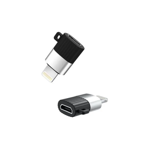 XO NB149-B Micro USB - Lightning átalakító adapter fekete - 1