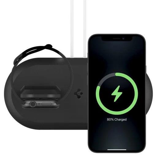 Spigen Magfit Duo Apple Magsafe És Apple Watch TÖltŐ TartÓ Fekete (amp02796) - 5