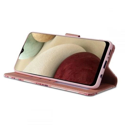 TECH-PROTECT Wallet fliptok Samsung A12 Rózsa mintás - 3