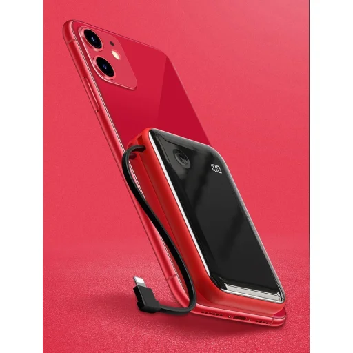 Baseus Mini S powerbank 10000mAh 3A integrált Lightning kábellel fekete (PPXF-B01) - 5