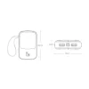 Baseus Q pow powerbank 10000 mAh 3A 15W 2x USB / USB Type-C integrált Type-C kábellel piros (PPQD-A09) thumbnail