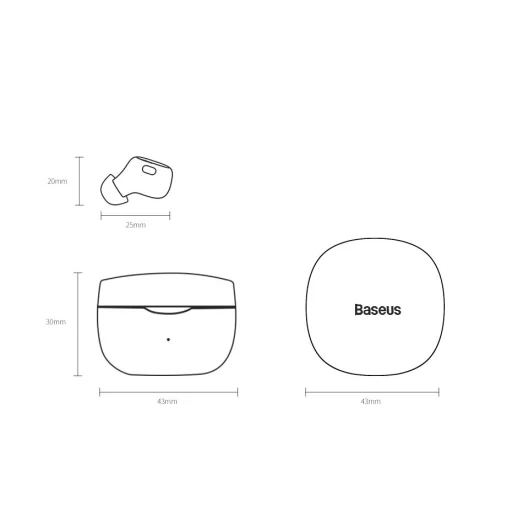 Baseus Encok WM01 TWS vezeték nélküli Bluetooth 5.0 fülhallgató zöld (NGWM01-06) - 20