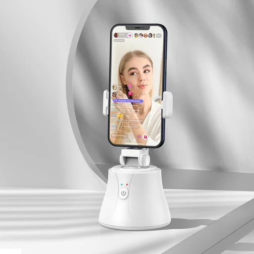 Baseus 360 forgatható fotós gimbal tripod telefontartó arckövető stabilizátorral YouTube TikTok fekete (SUYT-B02) - 6