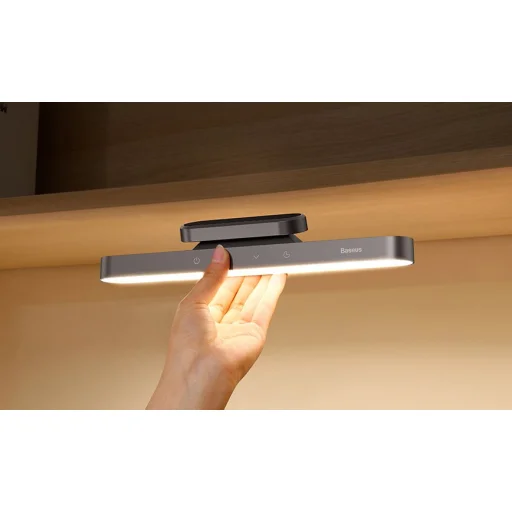 Baseus Dimelhető mágneses lámpa, tölthető akkumulátorral szürke (DGXC-C0G) - 14