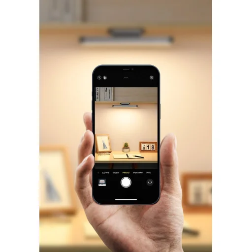 Baseus Dimelhető mágneses lámpa, tölthető akkumulátorral szürke (DGXC-C0G) - 17