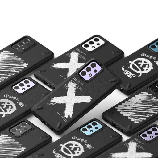 Ringke Onyx Design tok Samsung A72 4G fekete Paint (OXSG0047) - 5