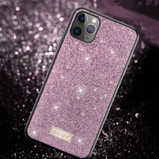 SULADA Dazzling Glitter tok iPhone XR pink - 4