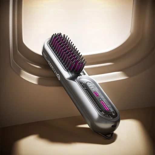 Hoco HP45 hajvasaló fésűvel szürke - 8