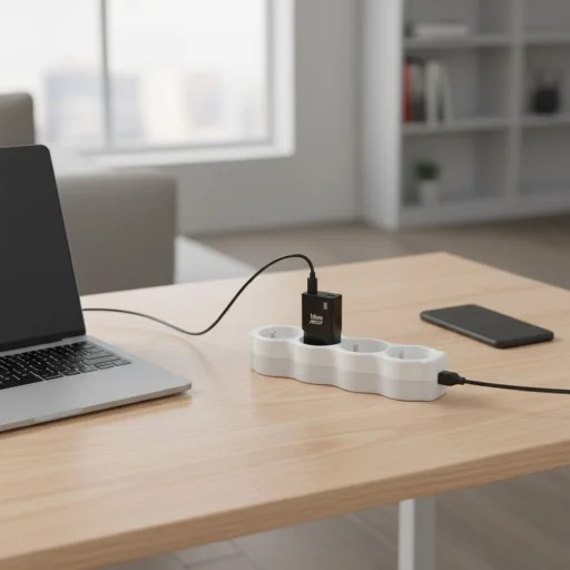 Blue Star Slim GaN 2 x USB C QC4.0 PD 3A 30W TFK-SC-30WCC fekete - 9