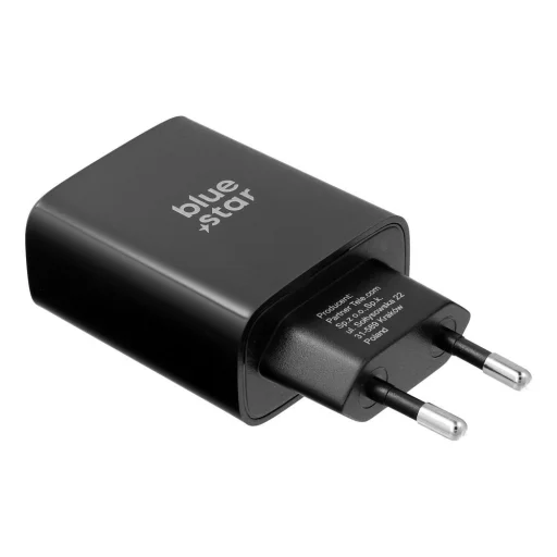 USB-C hálózati töltő adapter Blue Star QC4.0 PD 3A 35W TFB-TC-35WPD fekete - 7