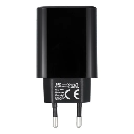 USB-C hálózati töltő adapter Blue Star QC4.0 PD 3A 35W TFB-TC-35WPD fekete - 9
