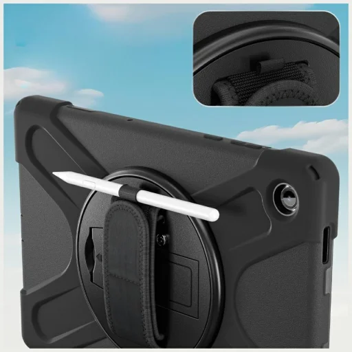 Samsung Galaxy Tab A11 Plus tok 4smarts Rugged Case Grip fekete tok - 3