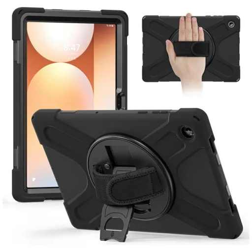 Samsung Galaxy Tab A11 Plus tok 4smarts Rugged Case Grip fekete tok - 1