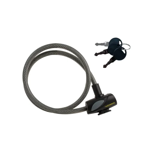 STANLEY S755-203 kulcskábeles kerékpár zár, 3 kulcsos, 900 mm hosszúság - 1