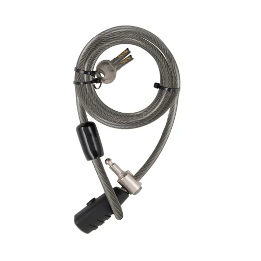 STANLEY S741-159 családi kulcskábeles kerékpár zár, 3 kulcsos, 2400 mm hosszúság - 1