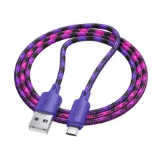 Micro USB kábel USB A - Micro USB Hoco 2,4A 1 m X116 átmenetes lila