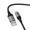 Micro USB kábel Hoco 2,4A 1,5 m X121 fekete thumbnail