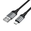 Micro USB kábel Hoco 2,4A 1,5 m X121 fekete thumbnail