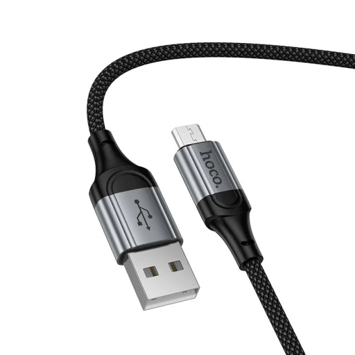 Micro USB kábel Hoco 2,4A 1,5 m X121 fekete - 3