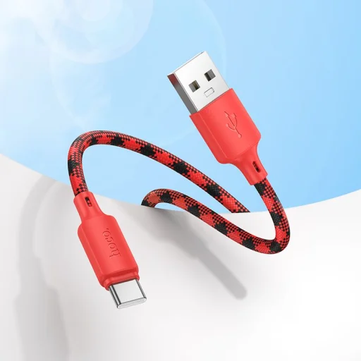 Type-C USB kábel Hoco 3A 1 m X116 gradiens piros - 3