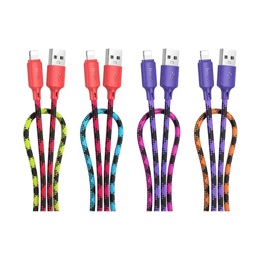 Lightning USB kábel Hoco 2,4A 1 m X116 színátmenetes piros - 4