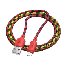 Lightning USB kábel Hoco 2,4A 1 m X116 színátmenetes piros