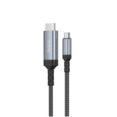 Screen mirroring kábel USB C HDMI-hez Hoco 4K 30Hz 1,8 m UA43 fém szürke