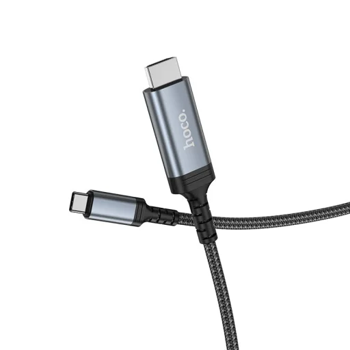 Screen mirroring kábel USB C HDMI-hez Hoco 4K 30Hz 1,8 m UA43 fém szürke - 3
