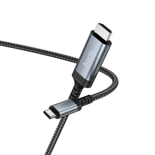 Screen mirroring kábel USB C HDMI-hez Hoco 4K 30Hz 1,8 m UA43 fém szürke - 4