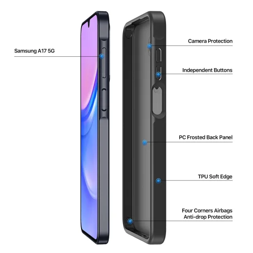 Samsung Galaxy A17 tok DUX DUCIS YIND fekete tok - 4