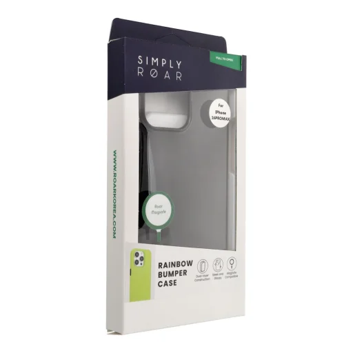 iPhone 16 Pro Max ROAR Rainbow Bumper tok kompatibilis MagSafe fekete - 2