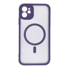 FULL MATTE MAG COVER case compatible with MagSafe for IPHONE 11 purple