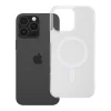 iPhone 16 Pro Max priehľadný fúzny obal s magnetickým prepínačom biely thumbnail