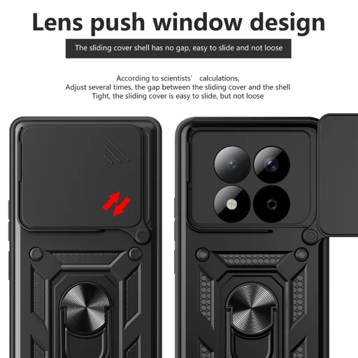 Xiaomi Redmi Note 15 Pro+ 5G Kék Techsuit CamShield Series tok - 2