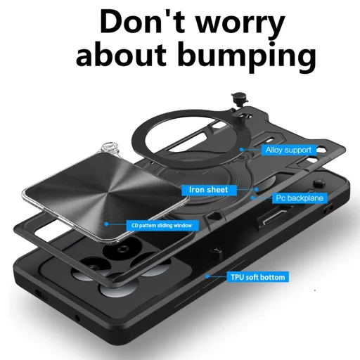 Xiaomi Redmi Note 15 Pro+ 5G Kék Techsuit CamGuard Pro tok - 2