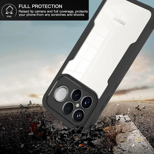 Xiaomi Poco F8 Pro Techsuit - ColorVerse 360 Series + Képernyővédő - Kék tok - 6