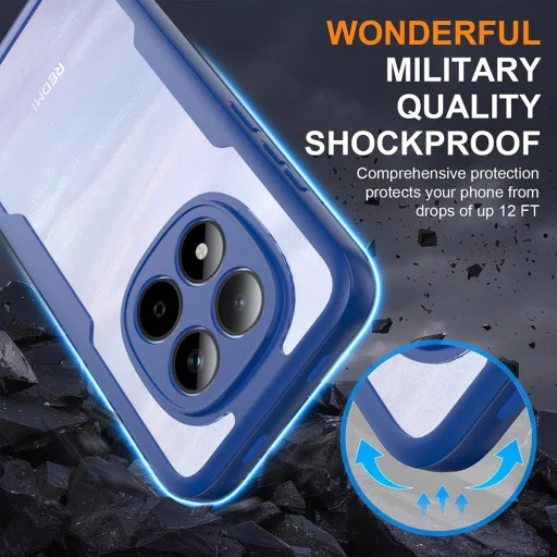 Xiaomi Redmi Note 15 Pro 5G Techsuit - ColorVerse 360 Series + Kijelzővédő - Kék tok - 2